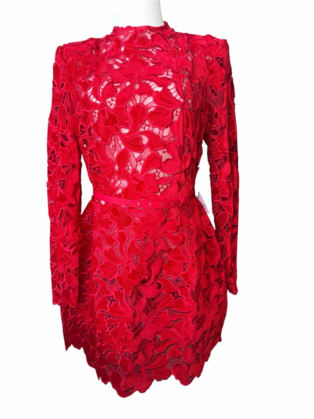 N Nadine Merabi Lydia Mini Dress in Red